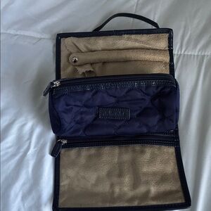 Stella & Dot Navy Quilted Jewelry roll